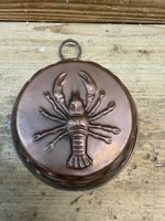 Antike Kupferform mit Krebs-Motiv - Sammlerstück 🦞