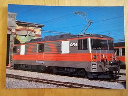 Postkarte Gruyère Fribourg Morat GFM Elektrolok GDe 4/4 101