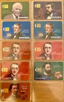 22 Cartes téléphoniques LES GRANDES FIGURES DES TELECOM...