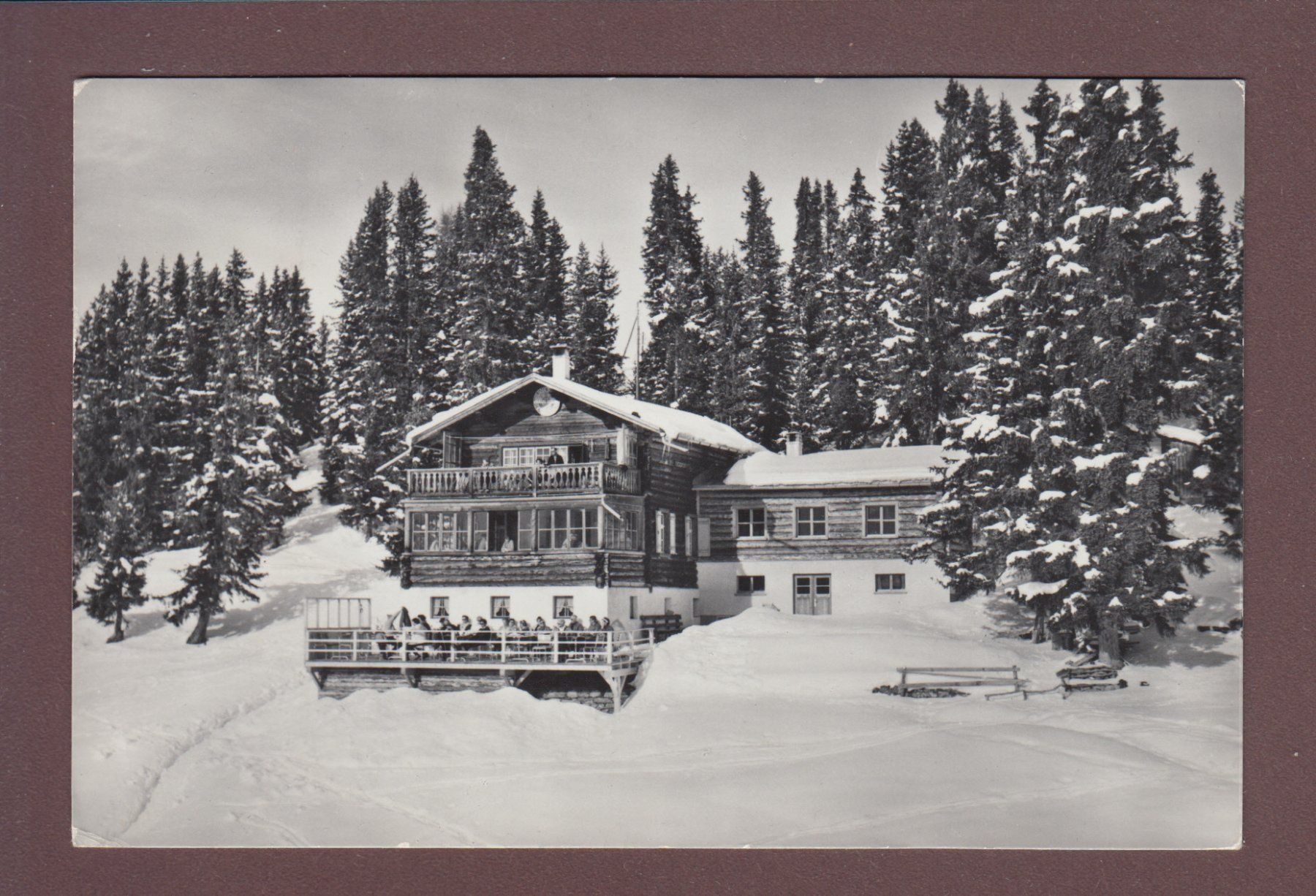 Cartoline postali: CLAVADELER ALP - Ferienheim – Usato da Pully venduto da nicecards