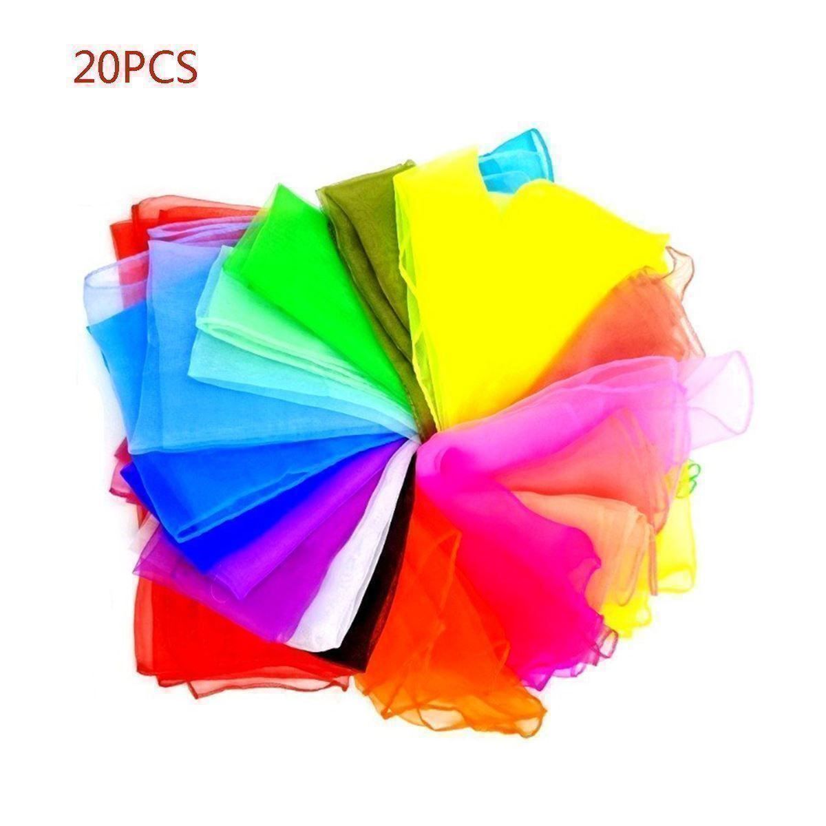 Foulard & Sciarpe: 20 pcs Jongliertücher Schals Tanztücher – Nuovo (secondo la descrizione) da Thun venduto da 365buy 3