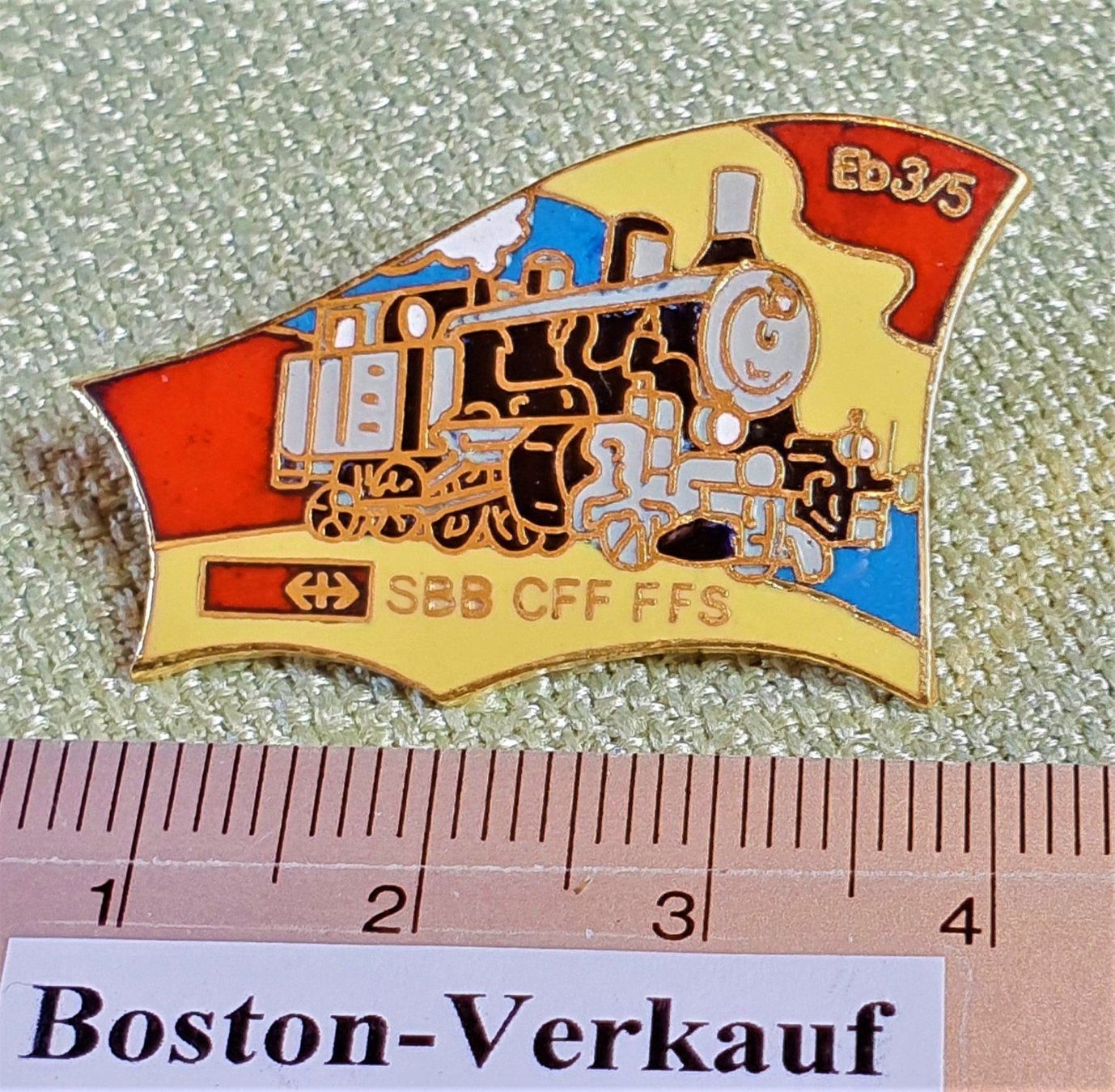 Placchette & Badge: B264 - Pin SBB CFF FFS Lokomotive Eb 3/5 – Usato da Reinach BL venduto da Boston-Verkauf 1