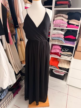 Schwarzes Maxikleid von Vero Moda, Grösse M - Sommerlich!