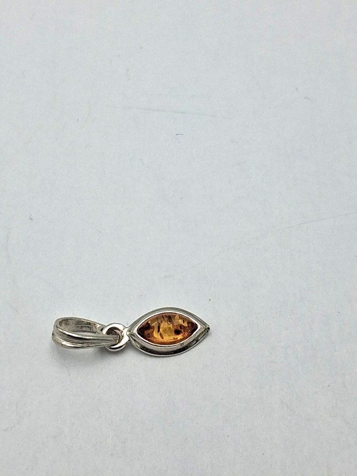 Ciondoli: Bernstein Anhänger 925 Silber brauner Bernstein Collier – Nuovo e nell'imballaggio originale da Heiligkreuzsteinach venduto da schmucktime 4