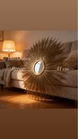 Spiegel  Sunburst aus Metal vergoldet