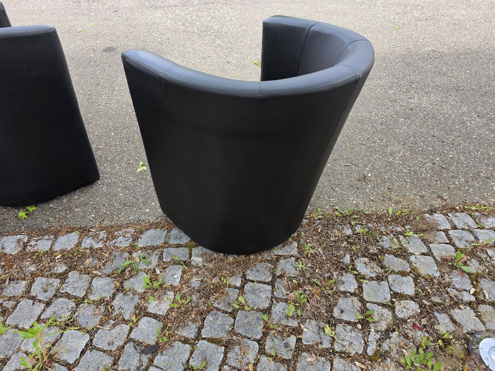 Poltrone: 2x Sessel Schwarz Kunstleder, moderne Sitzmoebel  – Usato da Mettlen venduto da elios0888 4