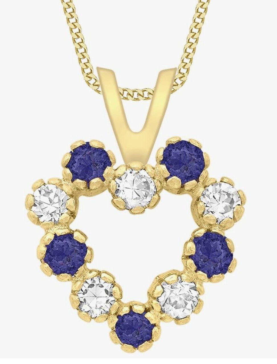 Catenine: Damen 9ct Gelbgold mit Saphir – Nuovo e nell'imballaggio originale da Hemmental venduto da Schmuckwelt2