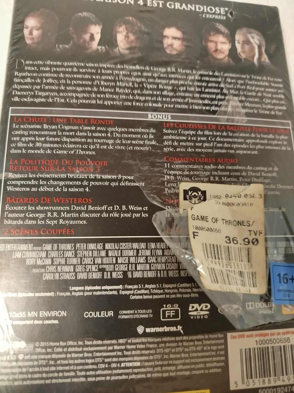 Alle DVDs: Dvd Game of Tron Saison 4 – Gebraucht aus La Chaux-de-Fonds von Emmaus2300CDF 3