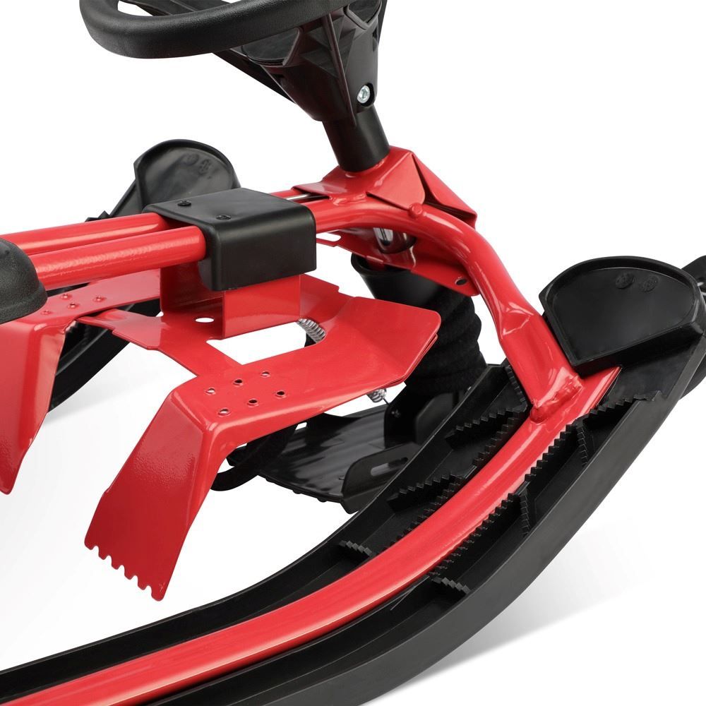 Schlitteln: Lenkschlitten Rot bis 75kg – Neu und originalverpackt aus Winterthur von aredo 3