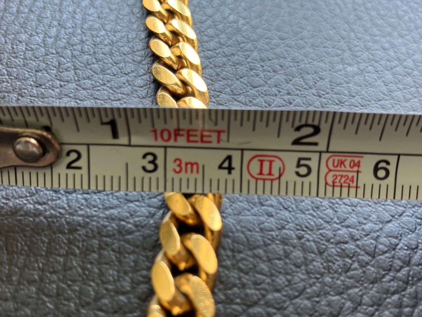 Colliers: Collier Vintage grosse maille dorée -  signe BG – D'occasion à Peseux par Cresus27 4