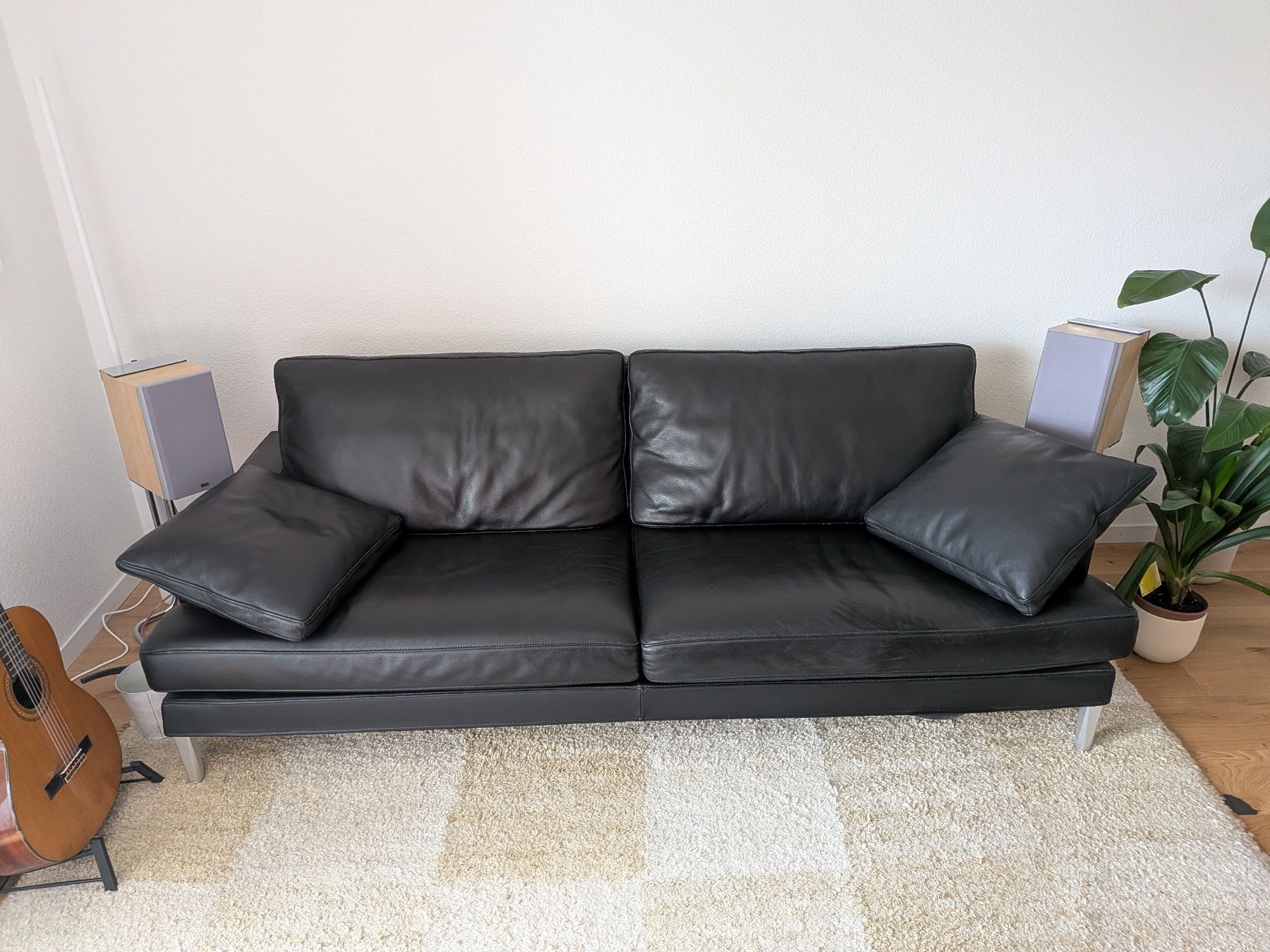 Divani: FSM Designersofa "Clarus" in schwarzem Leder – Usato da Kreuzlingen venduto da fix_wn55