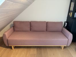 Sofa bed IKEA GRUNNARP pink