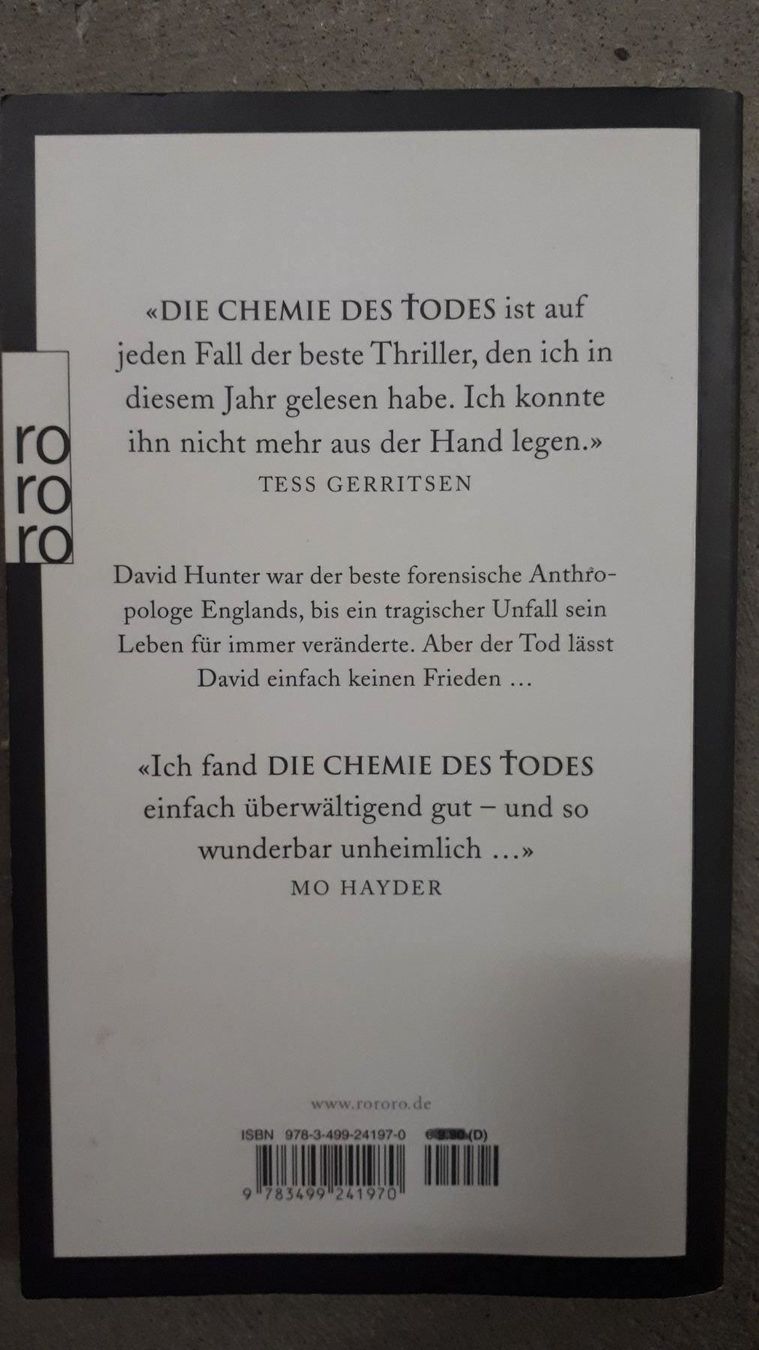 Libri: Simon Beckett Die Chemie des Todes – Usato da Basel venduto da Alacant 1