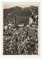 AK Chur Hof mit Calanda Graubünden GR Vintage Gelaufen 1955