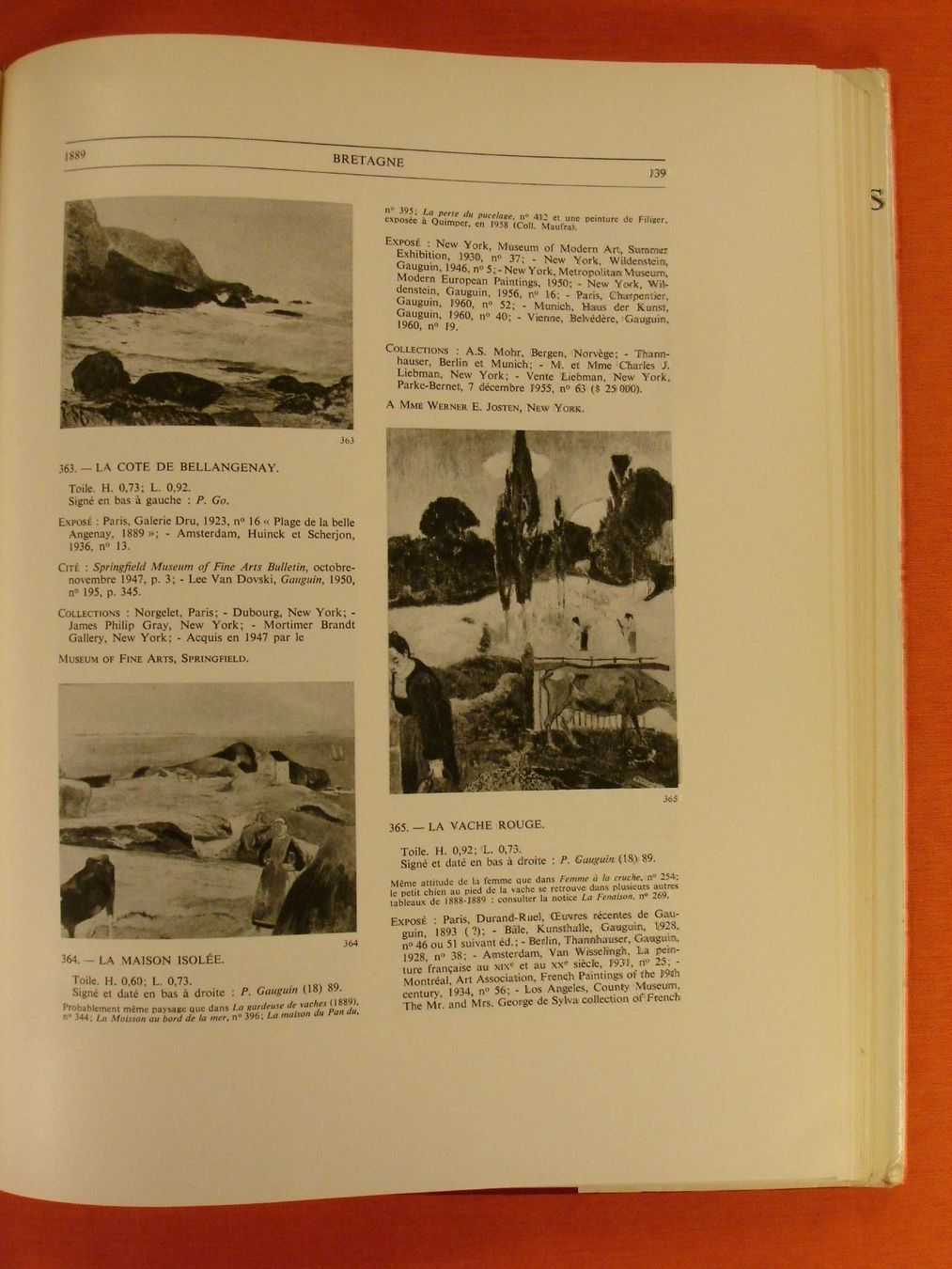 Libri: GAUGUIN CATALOGUE I, 1961 – Usato da Grüningen venduto da Kartensammler 5