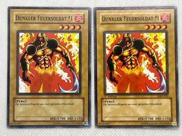 Yu-Gi-Oh! Dunkler Feuersoldat #1 PSV-G043/SDJ-G010 Deutsch C