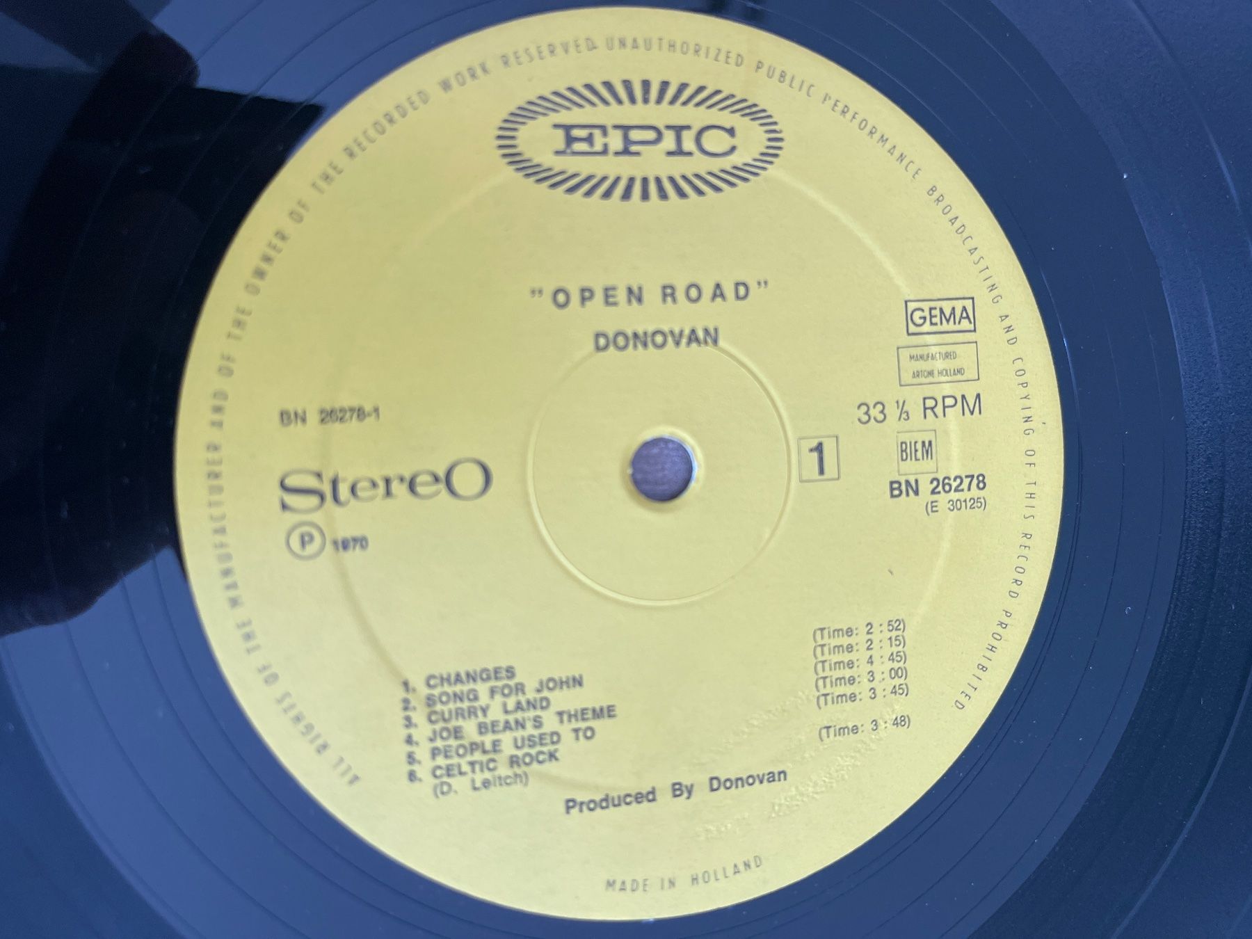 Schallplatten: A49/Donovan - Open Road – Gebraucht aus Frutigen von Philippe_jsp 2