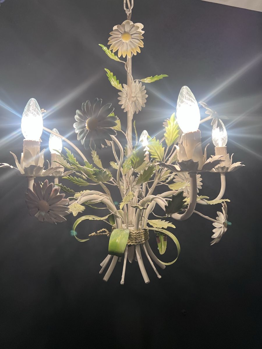 Lustres & lampes de plafonds: Florentiner Kronleuchter aus Toleware – D'occasion à Winterthur par Fantasticdancer 1