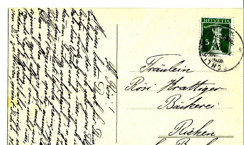 Cartoline postali: Rüschlikon - Dorf + c1915 – Usato da Emmenbrücke venduto da teestube 1