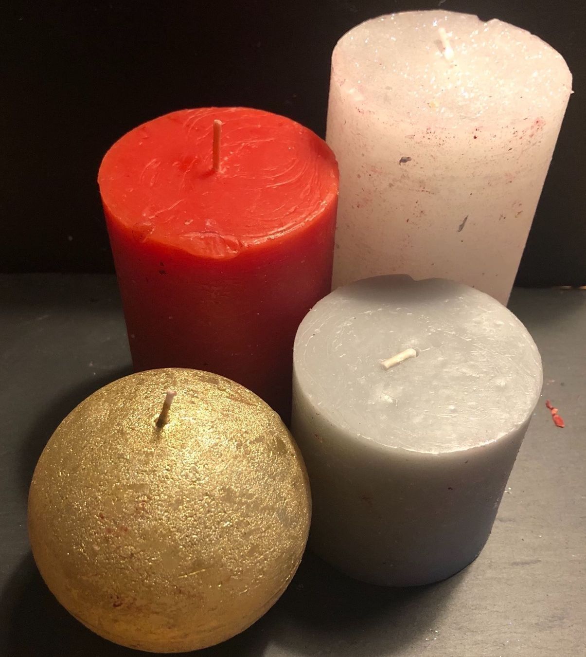 Candele: 4 x Weihnachts Kerzen – Nuovo (secondo la descrizione) da Kestenholz venduto da Inna09