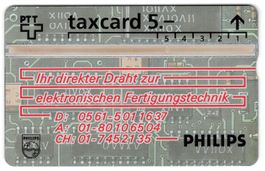 Philips, Fertigungstechnik - seltene Firmen Taxcard