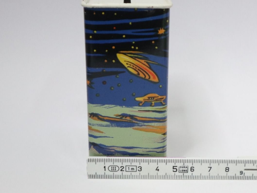 Tirelires: Blech Space Rocket Spardose UFO mit Schlüssel – Neuf (Voir description) à Eschenbach SG par Astalavista 8