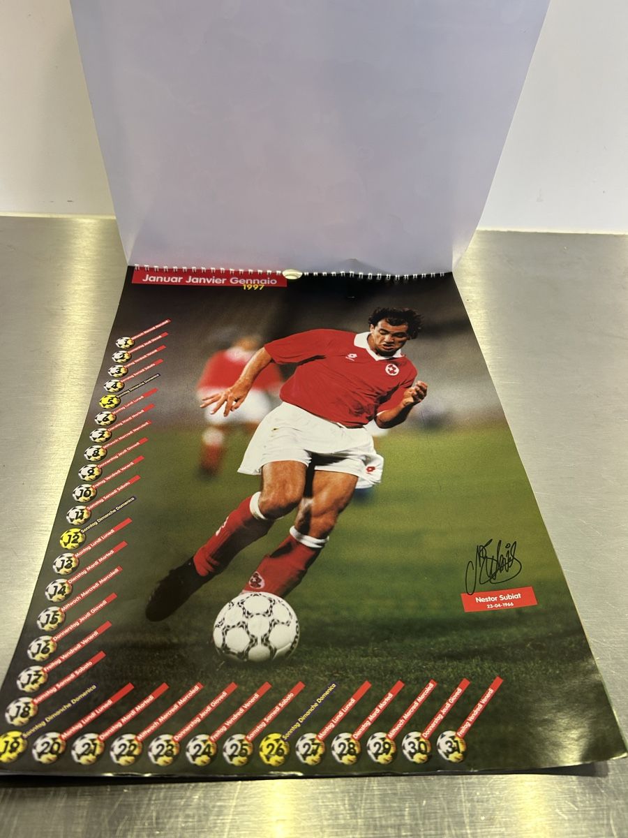 Calendari: Alter Kalender Schweizer Nationalmannschaft 1997 – Usato da Bern venduto da spraydose 2