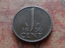 PAYS-BAS  Nederland  1  Cent  1950