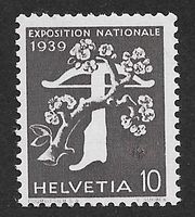 1939: Expo Zürich Nr.233z mit Retouche 3.02 **
