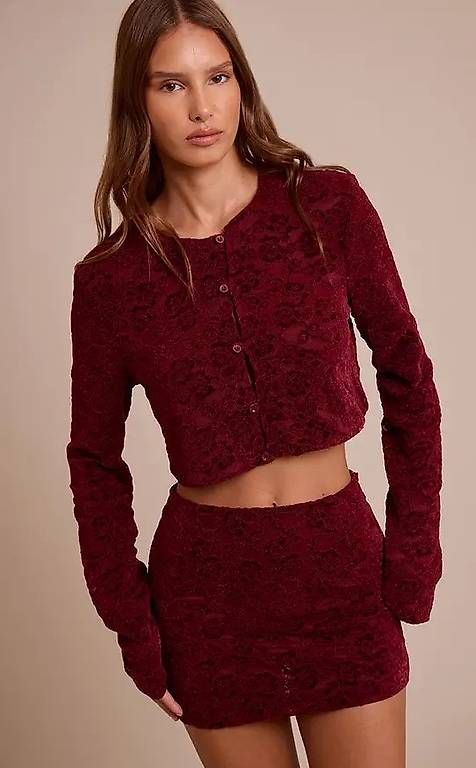 Giacche: Bordeaux Cardigan NEU Gr. XS – Usato da Merlischachen venduto da GlamGarb 1