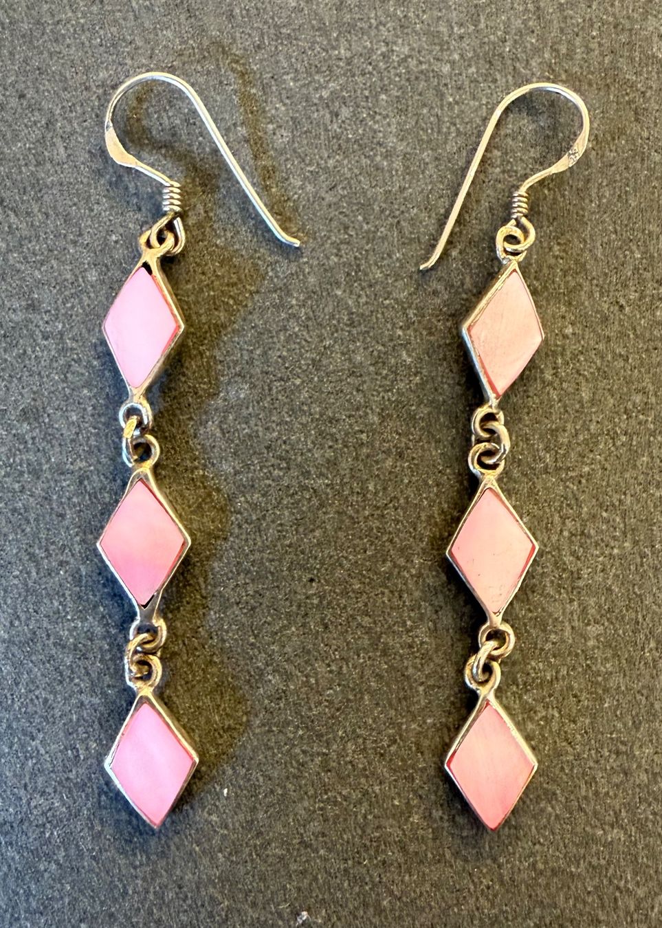 Ohrringe & -stecker: PINK SILVER EARRINGS – Gebraucht aus Contone von Chaos76