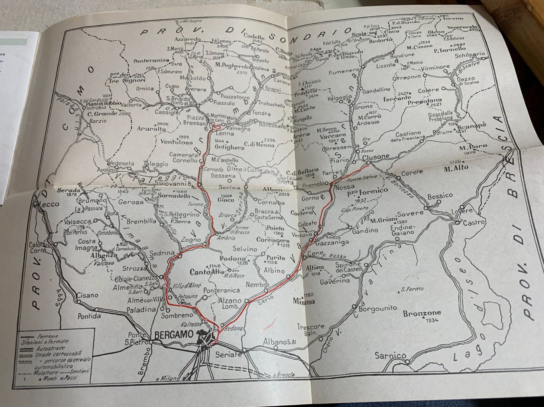 Cartoline postali: Valle Seriana - 1935 – Usato da Sorengo venduto da 74in 2