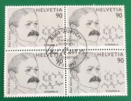 4 er Block Nr.927 mit Vollstempel  Zürich