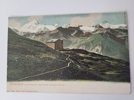 Postkarte Torrentalp mit Weisshorn Matterhorn D'ozt Blanche 
