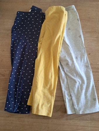 3 Stück 3/4 Leggings Gr. 128