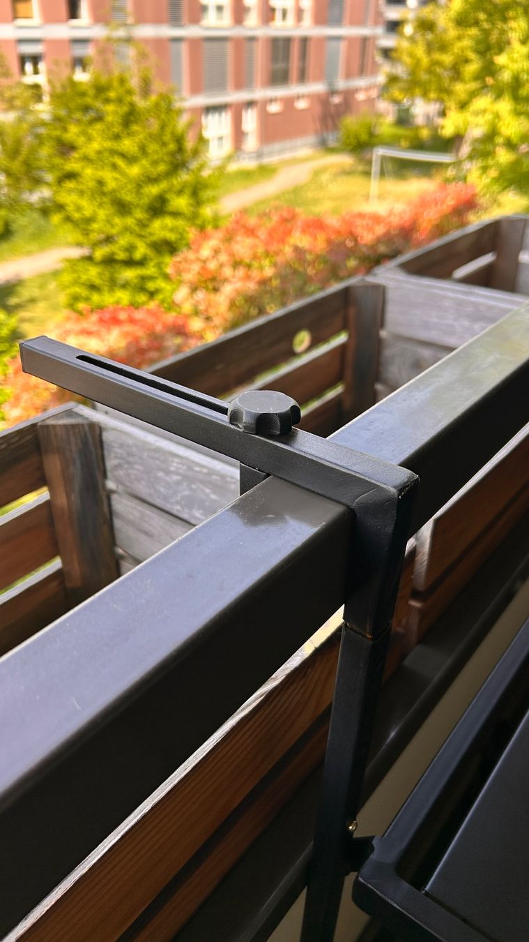 Tavoli: Hängender Balkon-Klapptisch, schwarz – Usato da Kreuzlingen venduto da peetzii 3