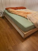 Struttura letto Mandal con cassetti 160x200, betulla/bianco