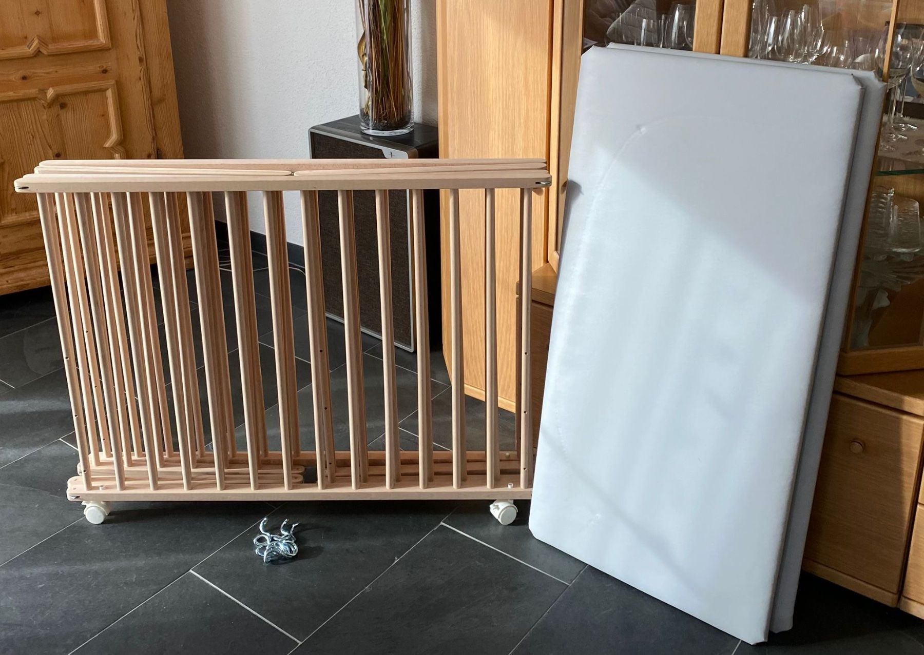 Box & Barriere di sicurezza: Laufgitter Webaby 100x100 cm mit Matratze – Nuovo (secondo la descrizione) da Bendern venduto da preciosa_09 2