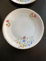 6 Stück Bavaria Teller mit Blumenmuster Vintage, nummeriert!