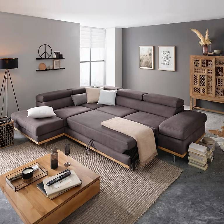 Mömax Sofas: Premium Living Ecksofa dunkelgrau mit Bettfunktion – Gebraucht aus Urtenen-Schönbühl von m.schneider85 2