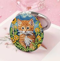 Diamond Painting Taschenspiegel Katze-84-V.Acc-326