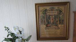 antikes Bild Christlicher Haussegen
