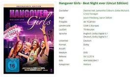 Hangover Girls - Best Night ever - DVD