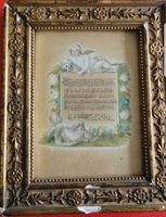 Antikes Aquarell um 1775 – Engelmotiv, signiert