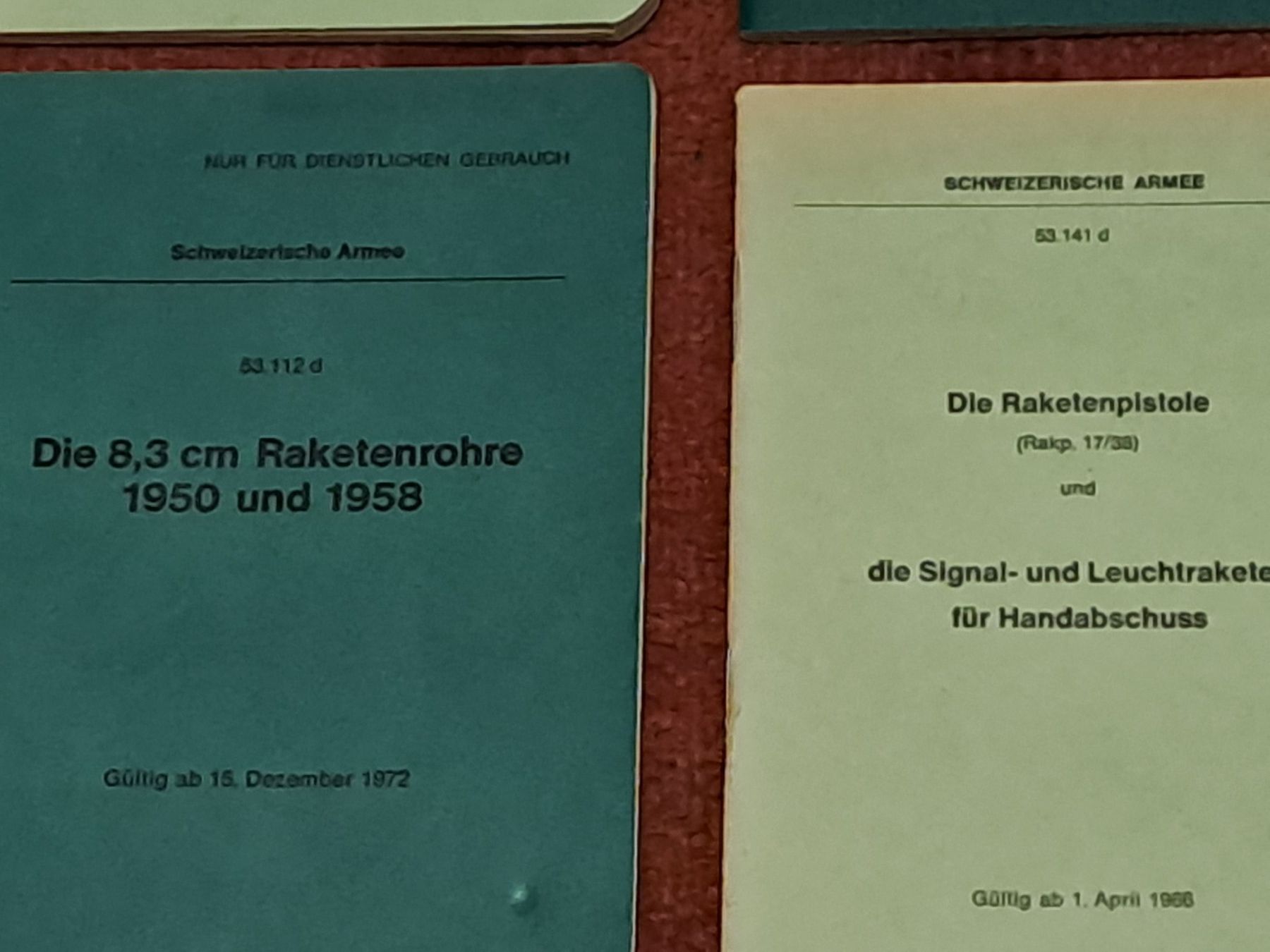 Libri: Lot von 4 verschiedenen Reglemente – Usato da St.Gallen venduto da Infanteriewerk 2