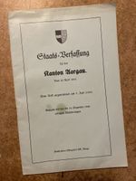 Historische Staatsverfassung Kanton Aargau 1885