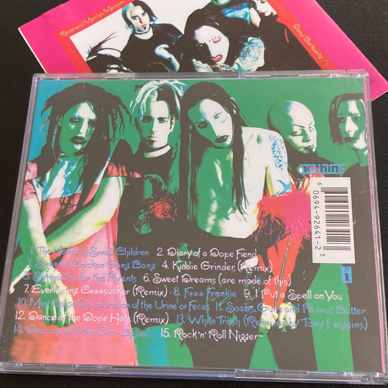 ROCKOFF Toppa Ricamata Marilyn Manson - Smells Like Children - 7x10 Cm Da Cucire