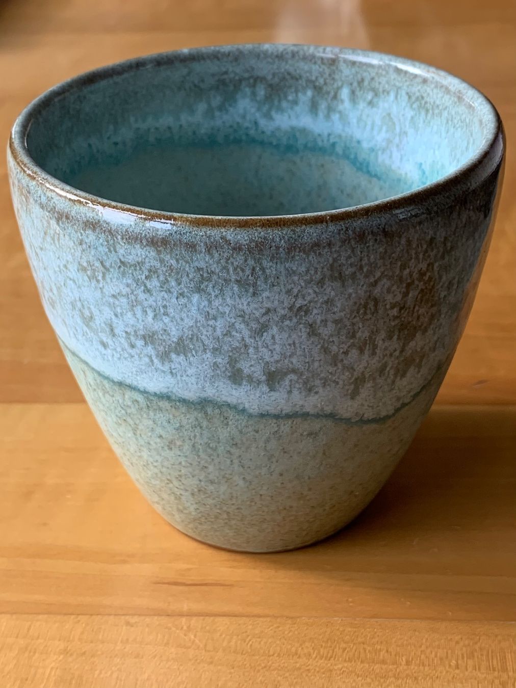 Blumentöpfe: Blumentopf, Keramik, blau grün – Gebraucht aus Zürich von Leonieonie.