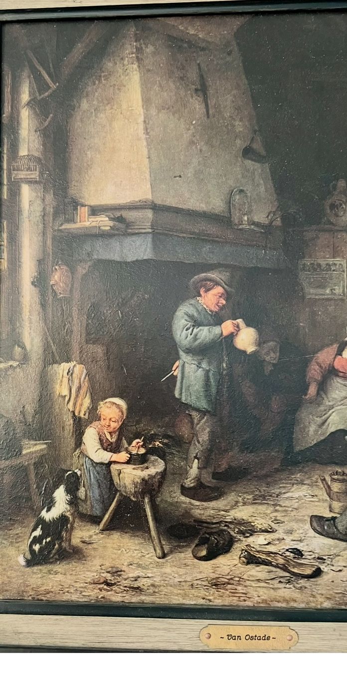 Dipinti: Adriaen Van Ostade "Scène d'intérieur" – Usato da Rutschwil venduto da joz_w5mj 2