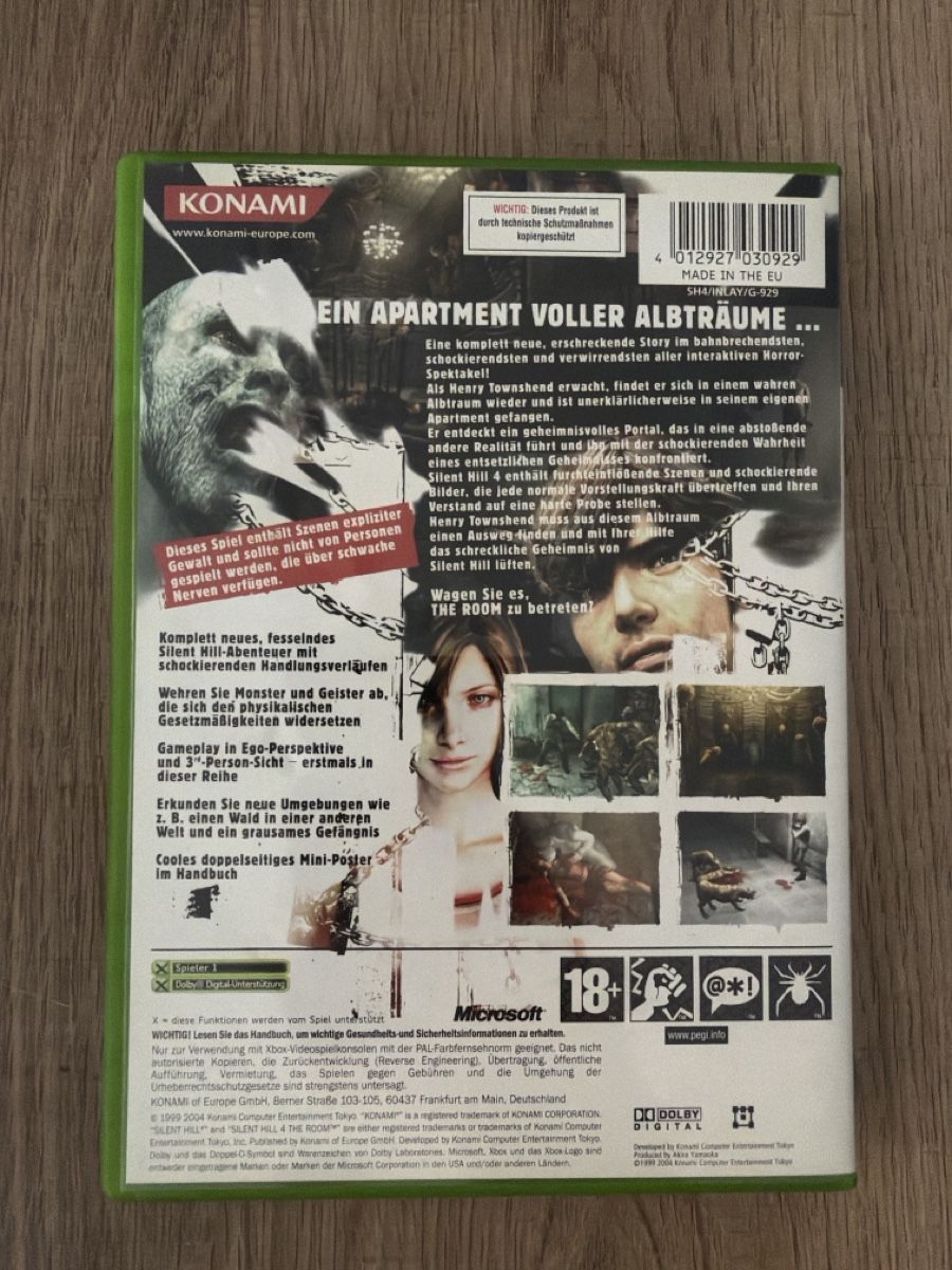 Spiele: Silent Hill 4 : The Room Xbox  – Gebraucht aus Hagendorn von masterchieff 1